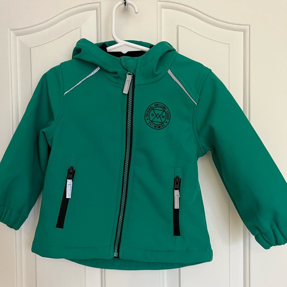 Unisex Green fall jacket toddler